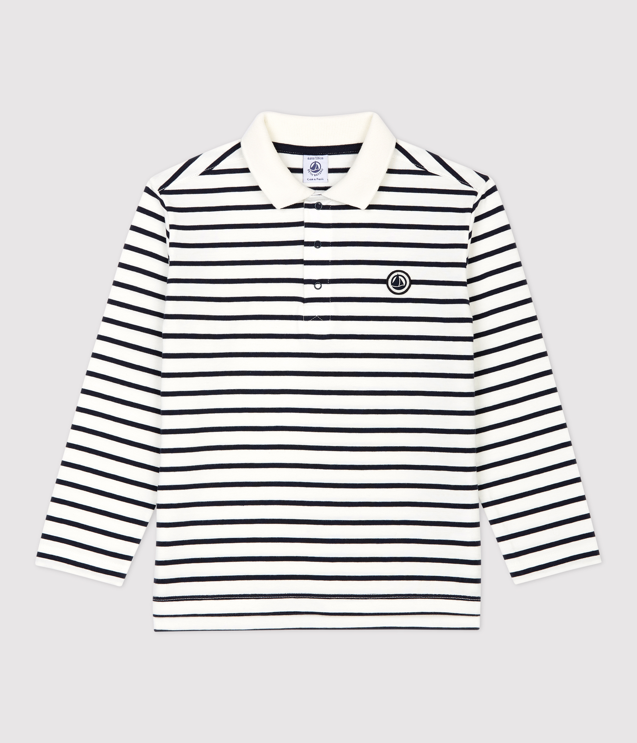 Ensemble Vêtement Nouveau-né Garçon Automne-hiver - Barboteuse Manches Longues Rayée + Pantalon - Coton élasthanne, Tailles 0-18 Mois